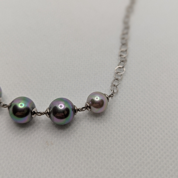 Sterling Tahiti Pearl Necklace - Picture 3 of 5